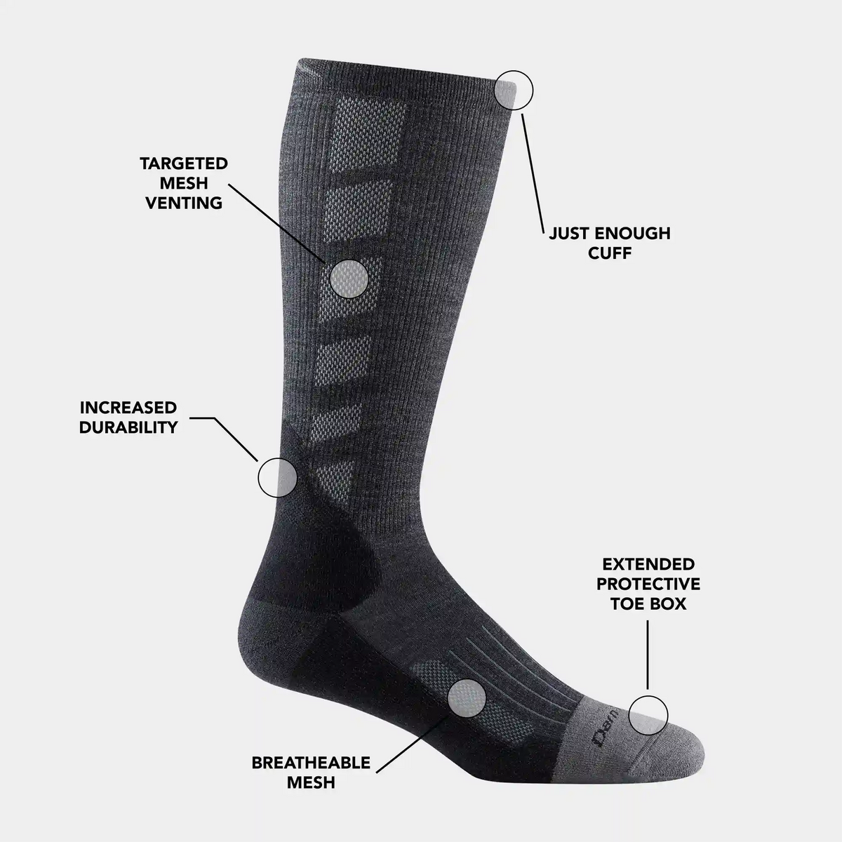 Men's Stanley K Mid-Calf Lightweight Work Sock-Last Chance