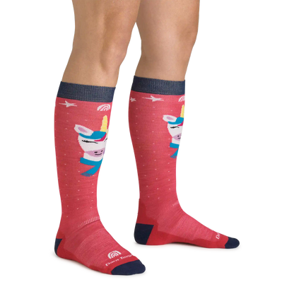 Kids Magic Mountain Over-the-Calf Midweight Ski & Snowboard Socks