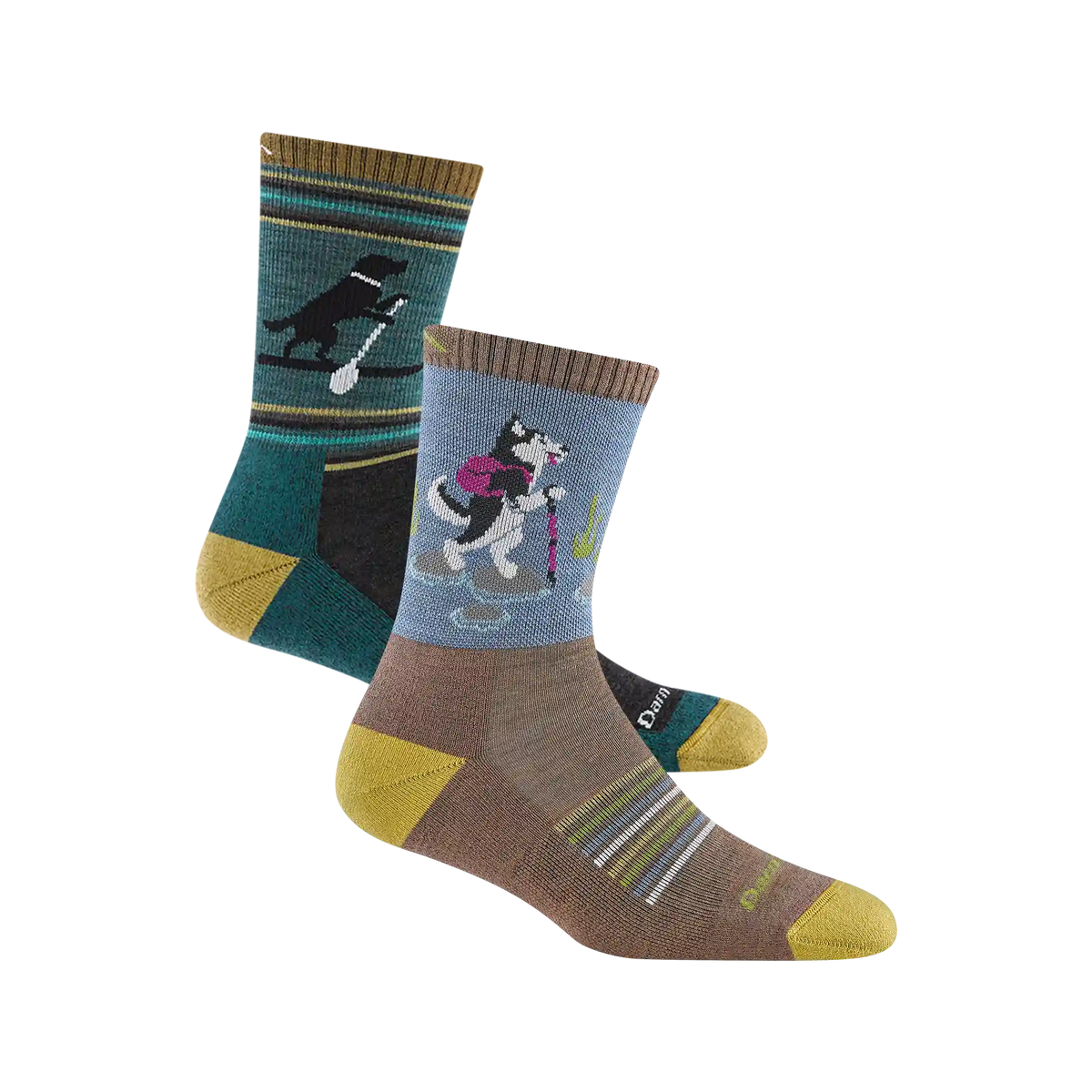 Men's and Women's Lightweight Micro Crew Hiking 2-Pack